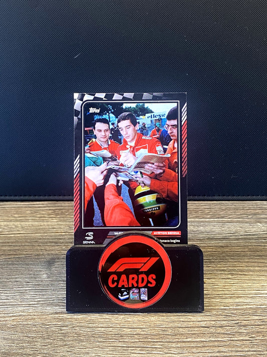 Story of Senna - Love Affair with Monaco Begins - Topps Now 2023 - Base 