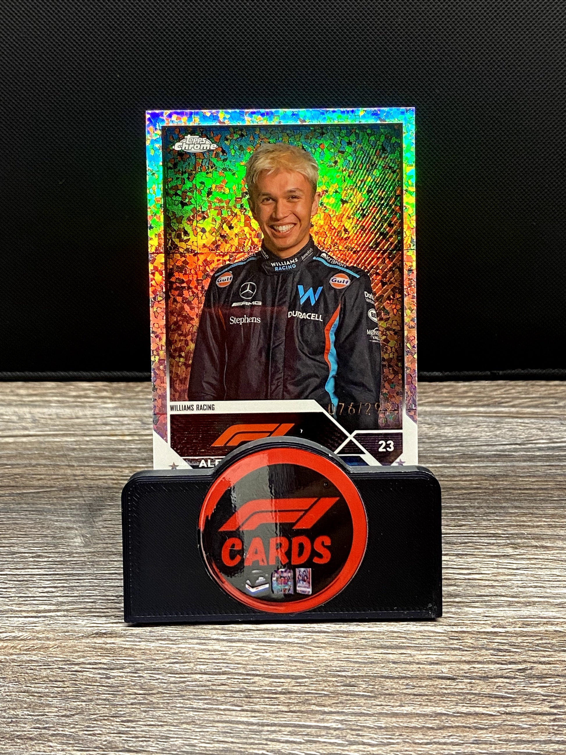 Alexander Albon Portrait - Chrome 2023 - #61 Mini Diamonds 076/299