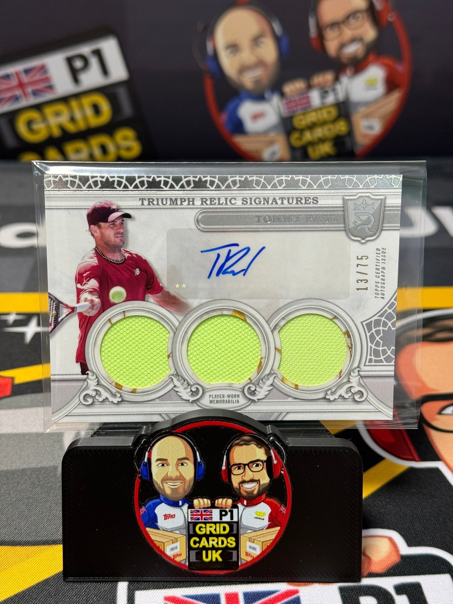Tommy Paul 13/75 Relic AUTO - Topps Tennis Royalty 2025