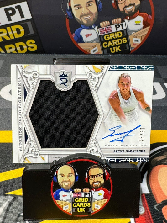 Aryna Sabalenka -  Relic Auto 13/25 Indian Wells - Tennis Royalty 2025 Topps