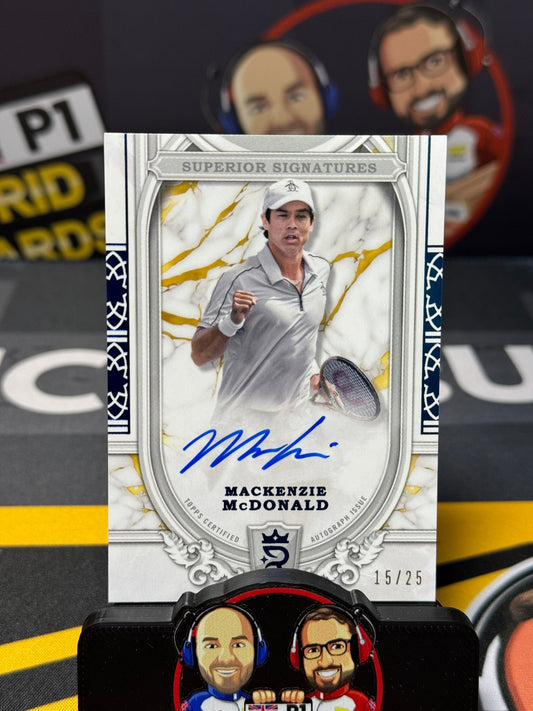 Mackenzie McDonald - Sup Sig Auto 15/25 #SS-MMD - Tennis Royalty 2025