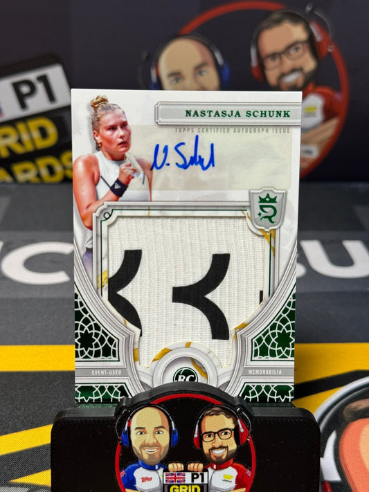 Nastasja Schunk RC - RC Relic Auto 3/5 Wimbeldon - Tennis Royalty 2025 Topps