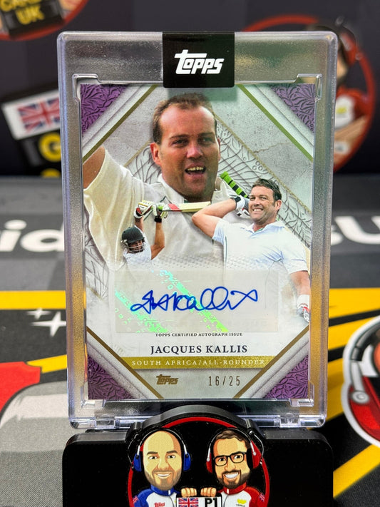 Jacques Kallis AUTO 16/25 Purple - Topps Cricket Legends 2024
