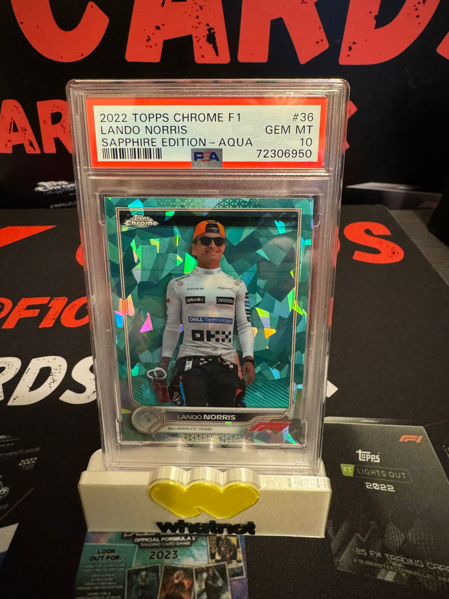 Lando Norris - Sapphire 2022 - Aqua 79/99 #36 PSA 10 SLAB