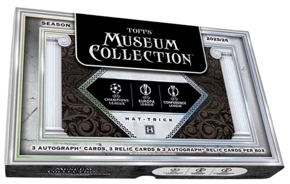 Topps 2025/26 Museum UEFA Club Competitions HAT TRICK EDITION Hobby Box - New & Sealed