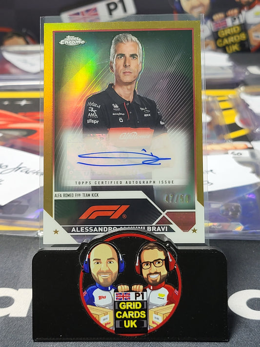 Alunni Bravi Auto  - Topps F1  Chrome 2023 - 47/50 Gold