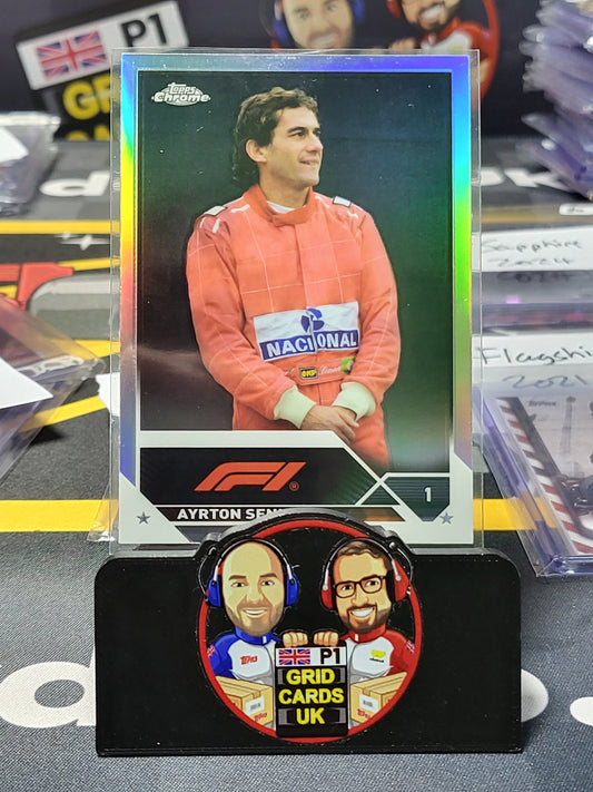 Ayrton Senna  #198 - Topps F1 Chrome 2024 Chrome 2023 - Image Variation