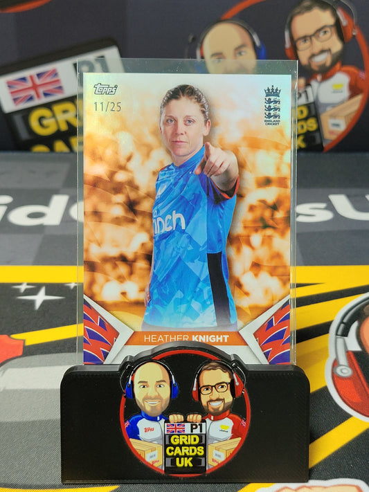 Heather Knight 11/25 Orange - Topps England Cricket Set 2024