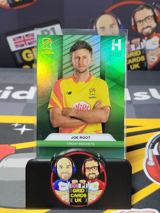 Joe Root 21/25 Green - Topps The Hundred Cricket 2024
