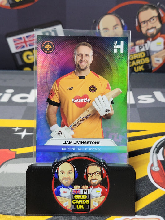 Liam Livingstone 1/5 Rainbow - Topps The Hundred Cricket 2024