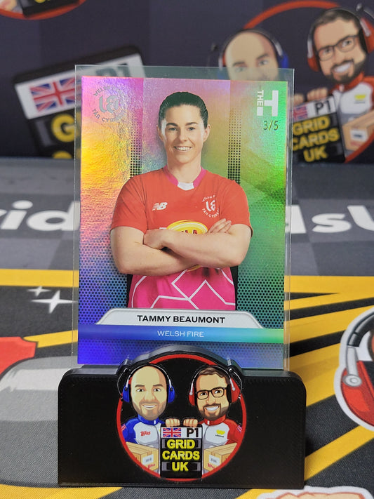 Tammy Beaumont 3/5 Rainbow - Topps The Hundred Cricket 2024