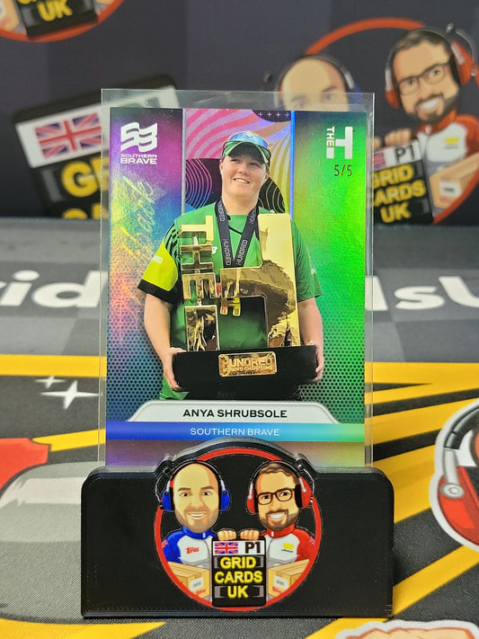 Anya Shrubsole 5/5 Rainbow - Topps The Hundred Cricket 2024