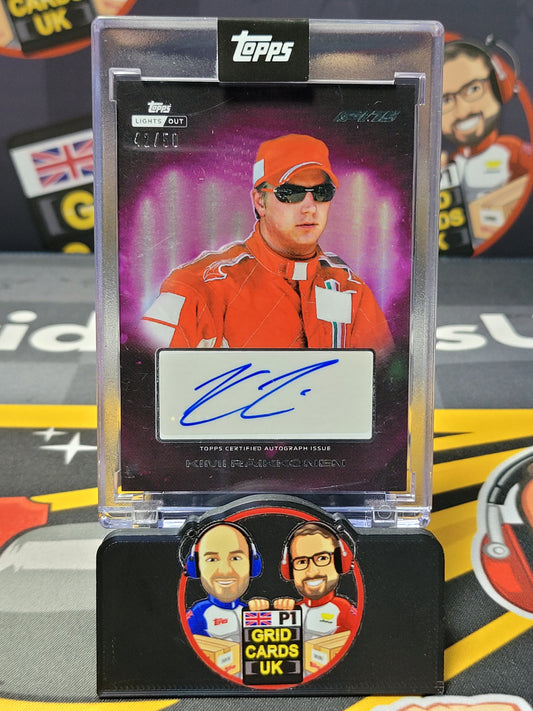 Kimi Raikkonen AUTO 42/50 Purple - Topps F1 Lights Out 2025