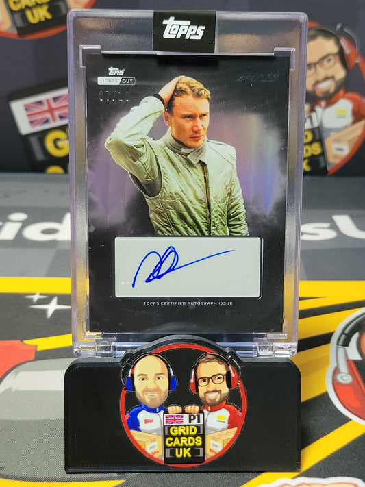 Mika Hakkinen AUTO 7/10 Black - Topps F1 Lights Out 2025
