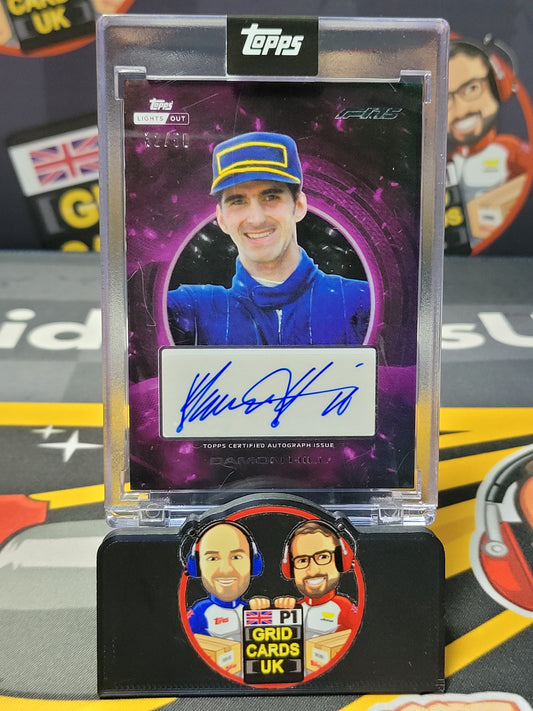 Damon Hill AUTO 32/50 Purple - Topps F1 Lights Out 2025