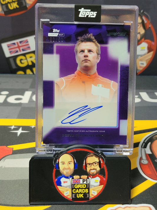 Kimi Raikkonen AUTO 2/50 Purple - Topps F1 Lights Out 2025