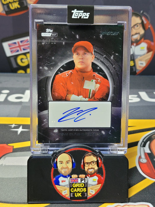 Kimi Raikkonen AUTO 3/10 Black - Topps F1 Lights Out 2025