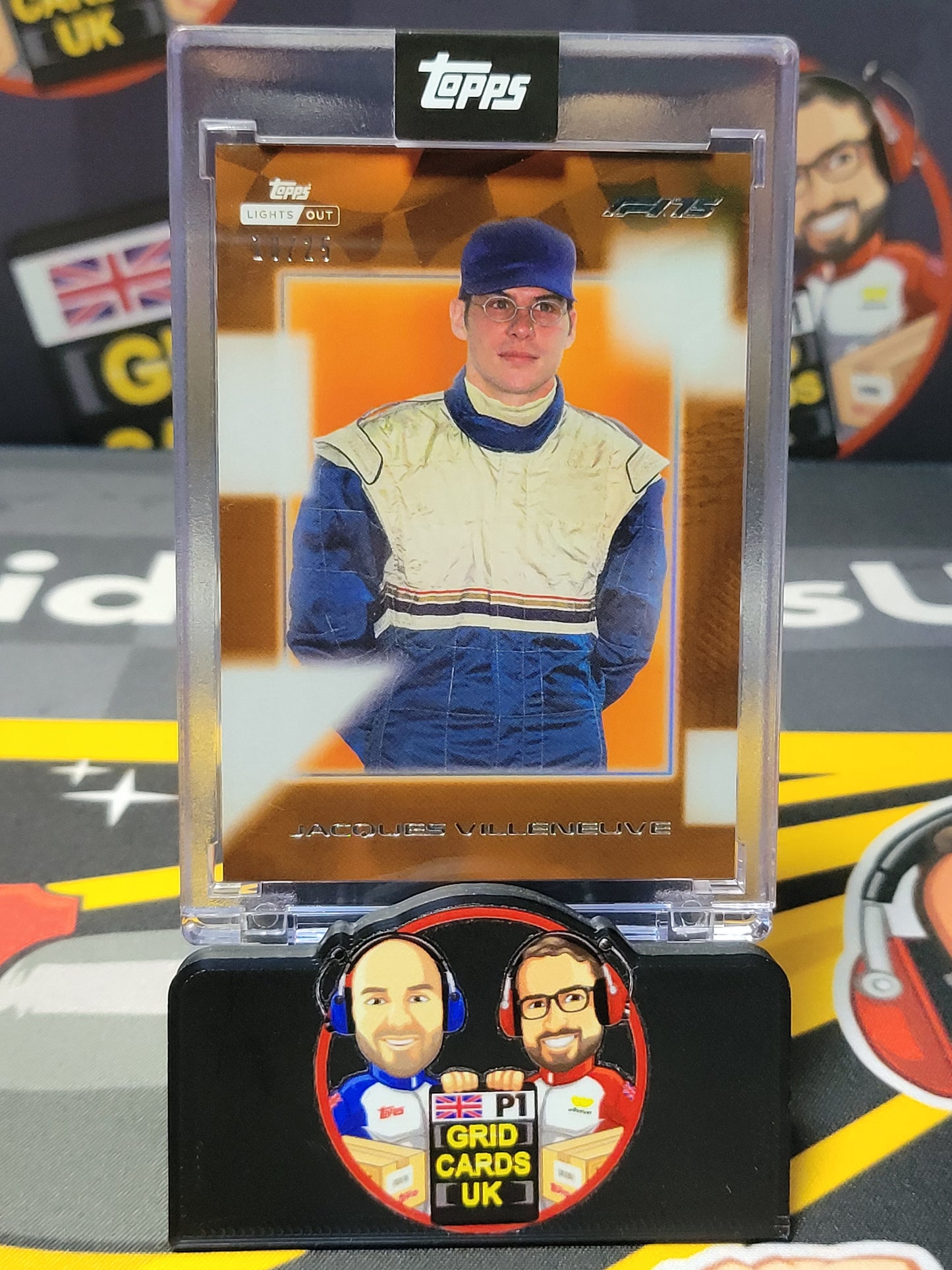 Jacques Villeneuve 18/25 Orange - Topps F1 Lights Out 2025