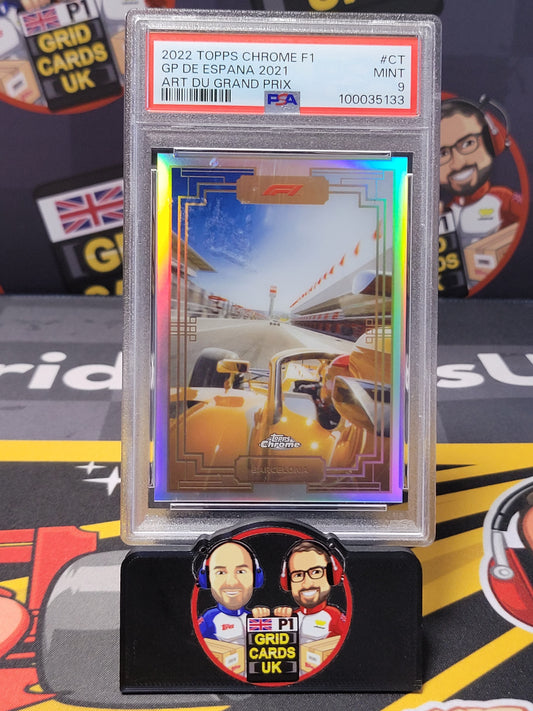 Barcelona ADGP  Base - PSA 9 #CT - 2022 Topps Chrome F1 - Graded Slab Cert: 100035133