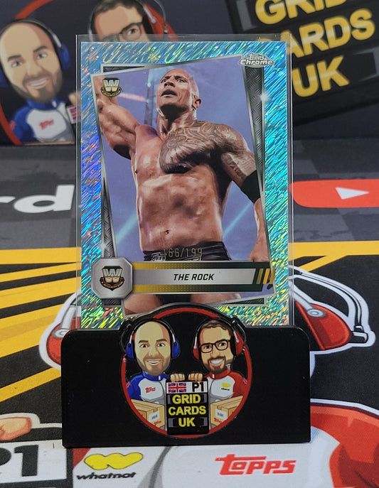The Rock 166/199 Aqua - #10 - Topps WWE Chrome 2025