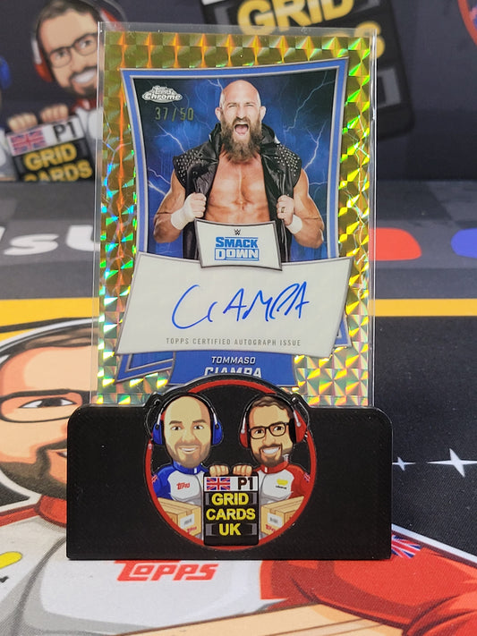 Tommaso Ciampa Auto 37/50 Gold - #BBA-TOM - Topps WWE Chrome 2025