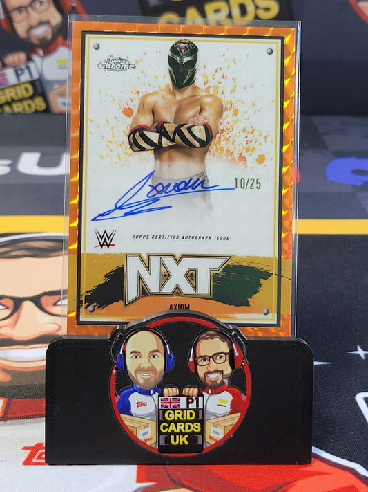 Axiom Auto 10/25 Orange - #NXT-AXM - Topps WWE Chrome 2025