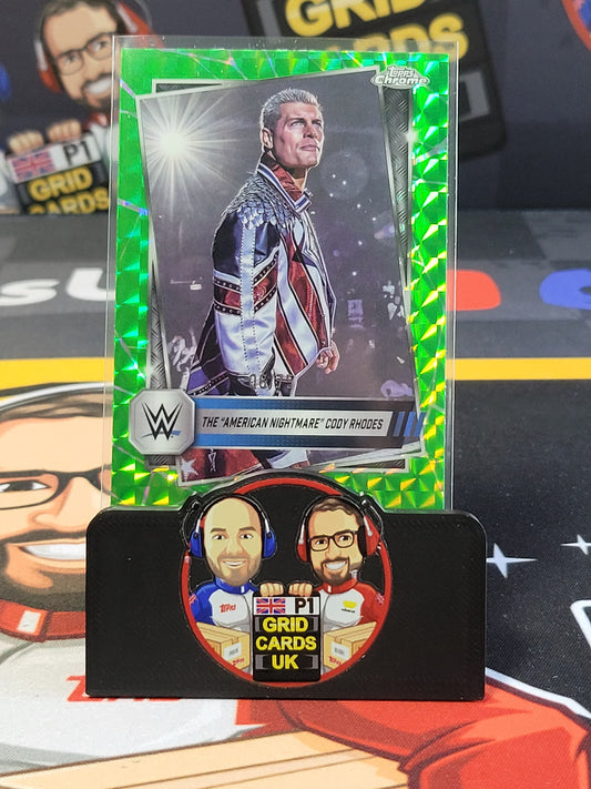 Cody Rhodes 6/75 Green - #1 - Topps WWE Chrome 2025