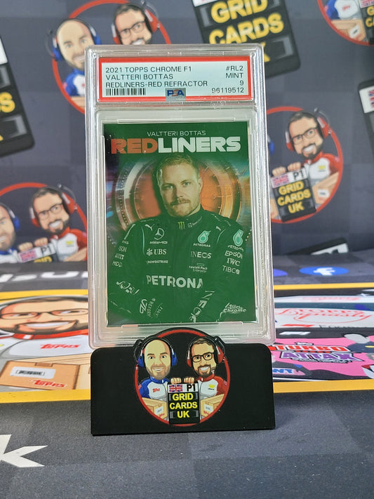 Valtteri Bottas Red Liners 4/5 Red - PSA 9 #RL2 - 2021 Topps Chrome F1 - Graded Slab Cert: 96119512