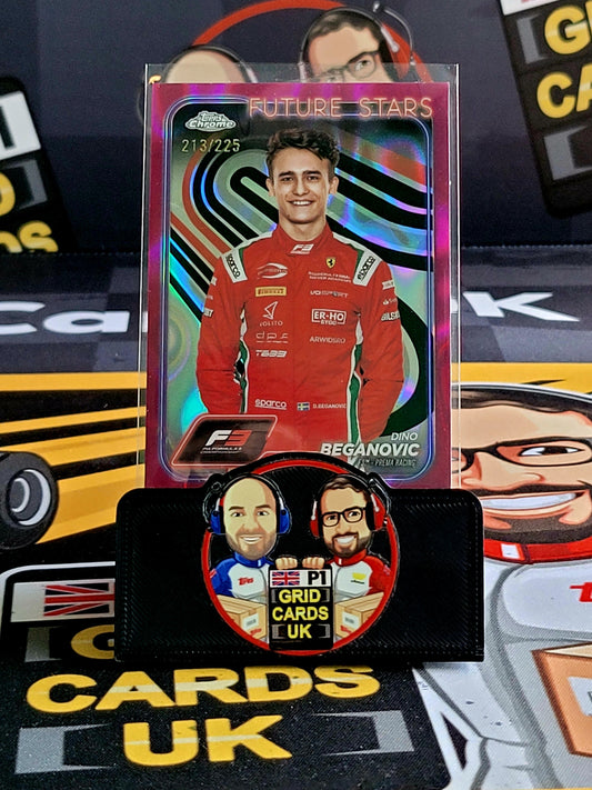 Dino Beganovic 213/225 Fuschia Lava #43 - Topps F1 Chrome 2024