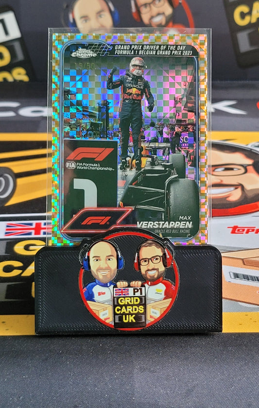 Max Verstappen 15/50 Gold Checker #170 - Topps F1 Chrome 2024
