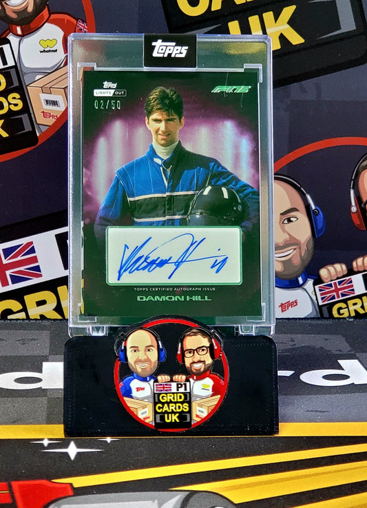 Damon Hill 02/50 Purple Auto - Topps F1 Light Out 2025