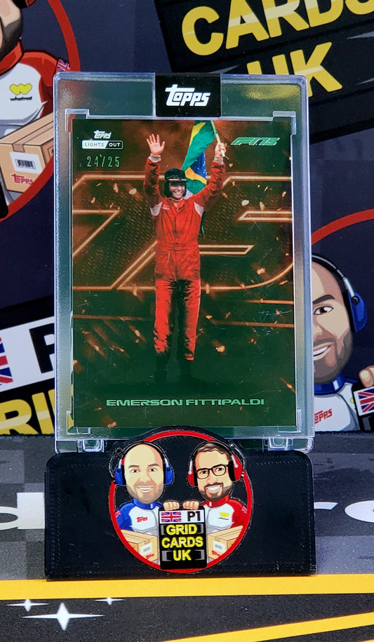 Emerson Fittipaldi 24/25 Orange 75th - Topps F1 Light Out 2025