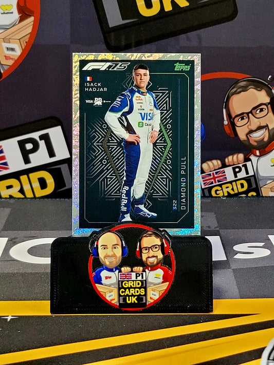 Isack Hadjar #322/Diamond Pull - Topps UK F1 Turbo Attax 2025