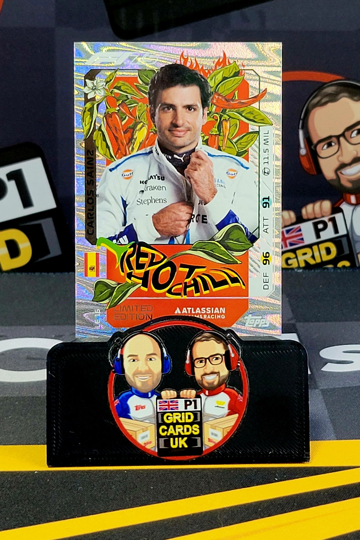 Carlos Sainz Red Hot Chilli LE16 - Topps UK F1 Turbo Attax 2025