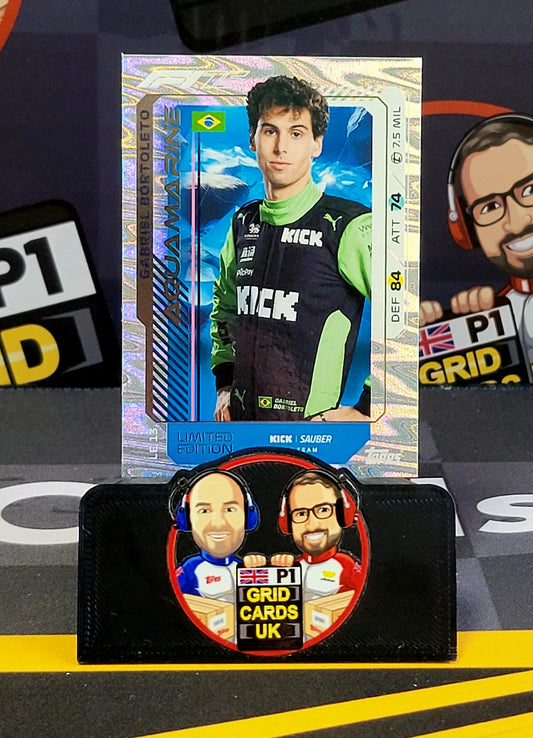 Gabriel Bortoleto Aquamarine LE13 - Topps UK F1 Turbo Attax 2025