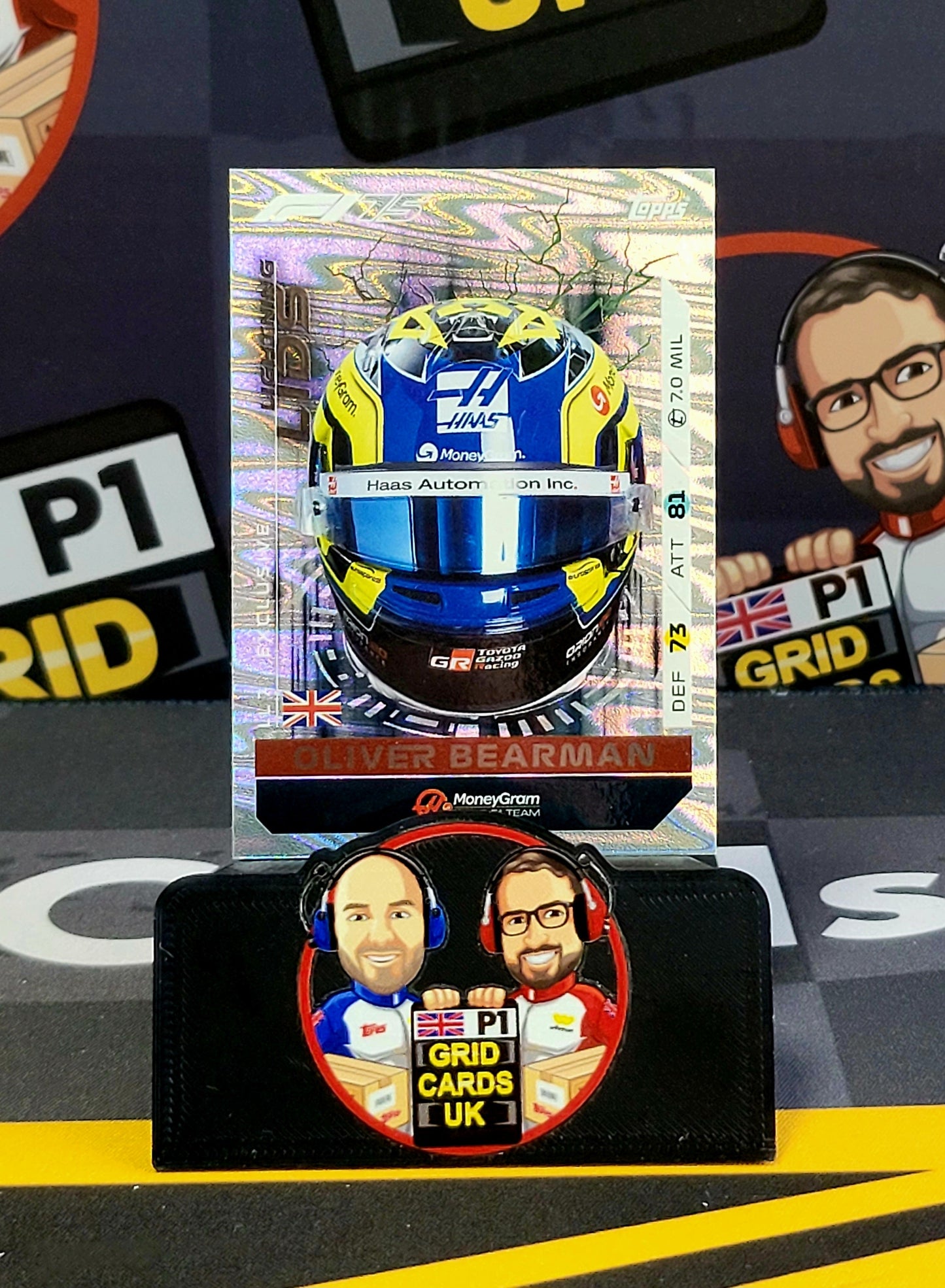 Oliver Bearman Lightning Lids LL7 - Topps UK F1 Turbo Attax 2025