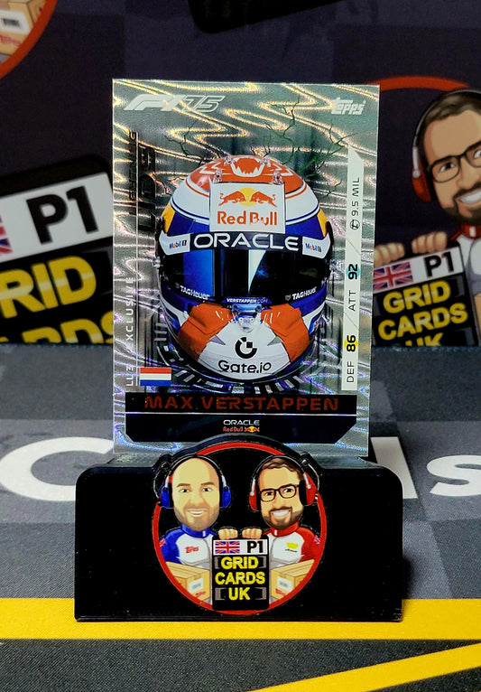 Max Verstappen Lightning Lids LL3 - Topps UK F1 Turbo Attax 2025