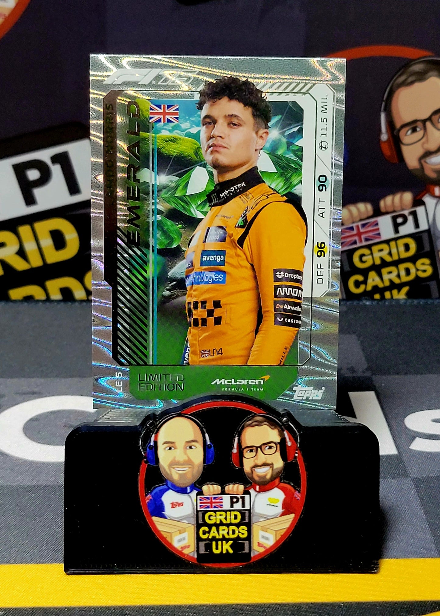 Lando Norris Emerald LE5 - Topps UK F1 Turbo Attax 2025