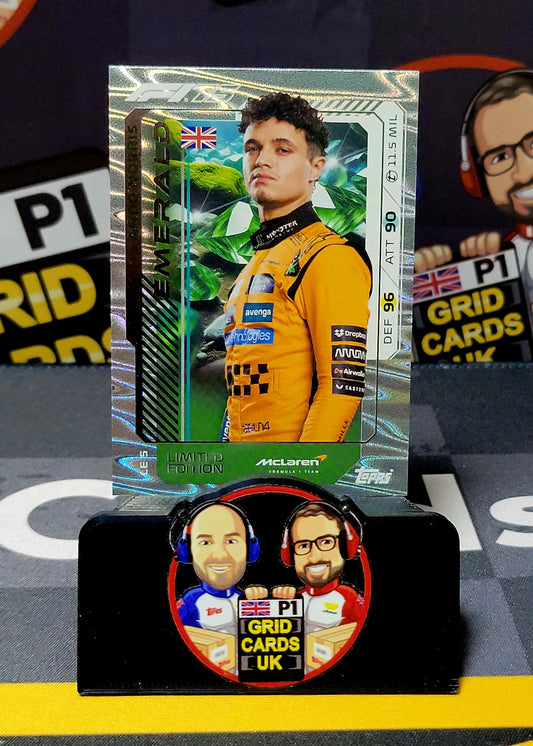 Lando Norris Emerald LE5 - Topps UK F1 Turbo Attax 2025