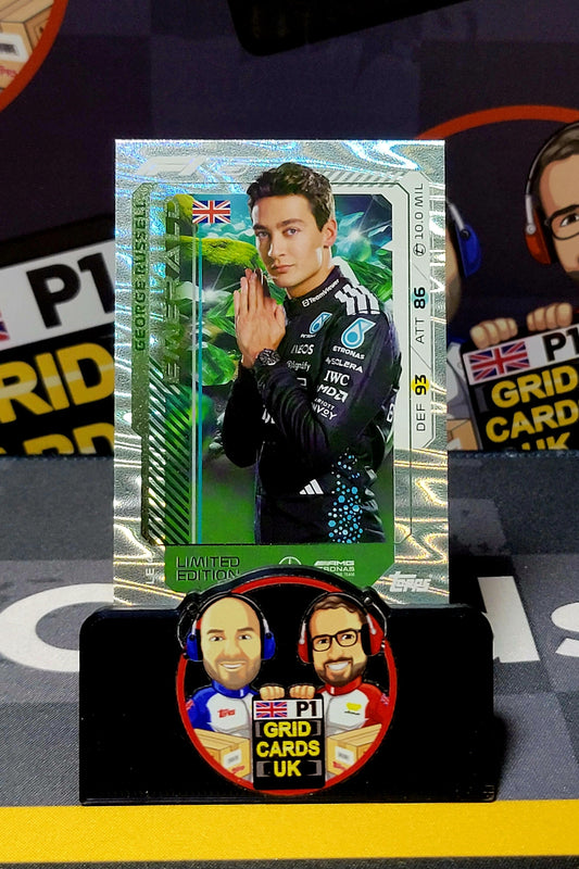 George Russell Emerald LE4 - Topps UK F1 Turbo Attax 2025