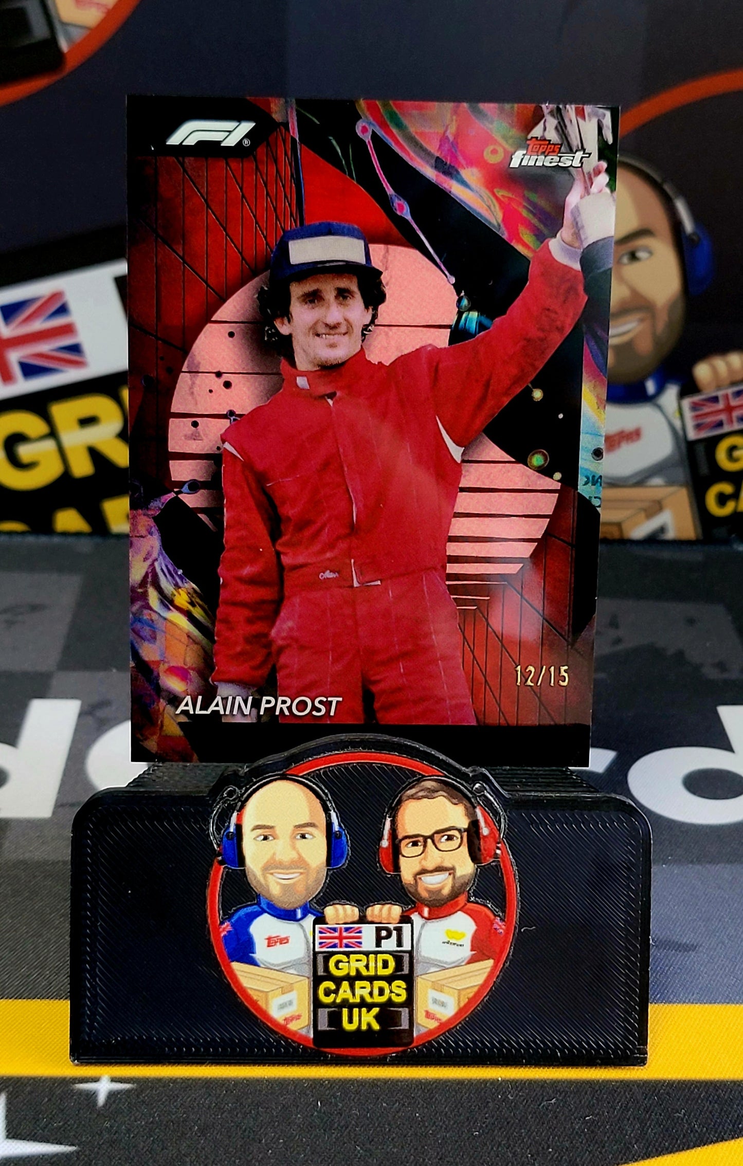 Alain Prost 12/15 Red #194/Uncommon - Topps F1 Finest 2024