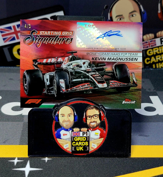 Kevin Magnussen 4/5 Red Auto - Topps F1 Finest 2024