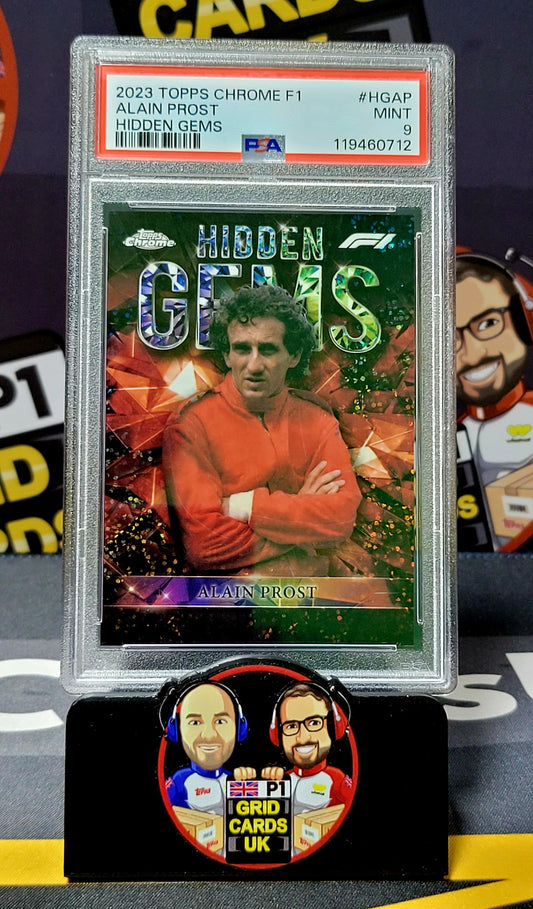 Alain Prost    - PSA 9 Hidden Gems  - Topps Chrome F1 2023 - Graded Slab Cert: 119460712