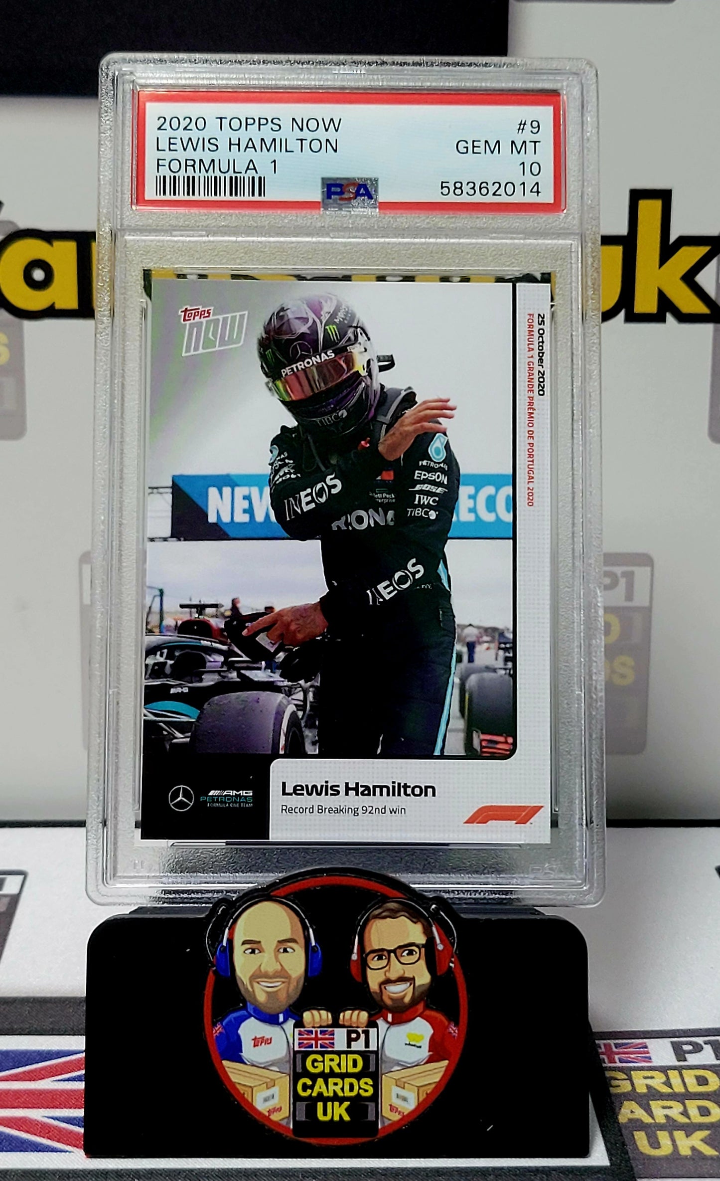 Lewis Hamilton    - PSA 10 #9 - Topps Now F1 2020 - Graded Slab Cert: 58362014