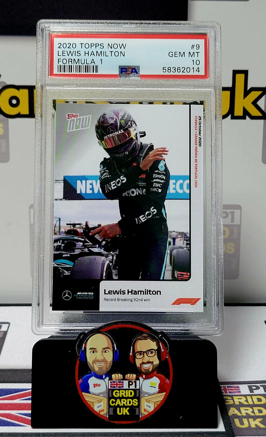 Lewis Hamilton    - PSA 10 #9 - Topps Now F1 2020 - Graded Slab Cert: 58362014