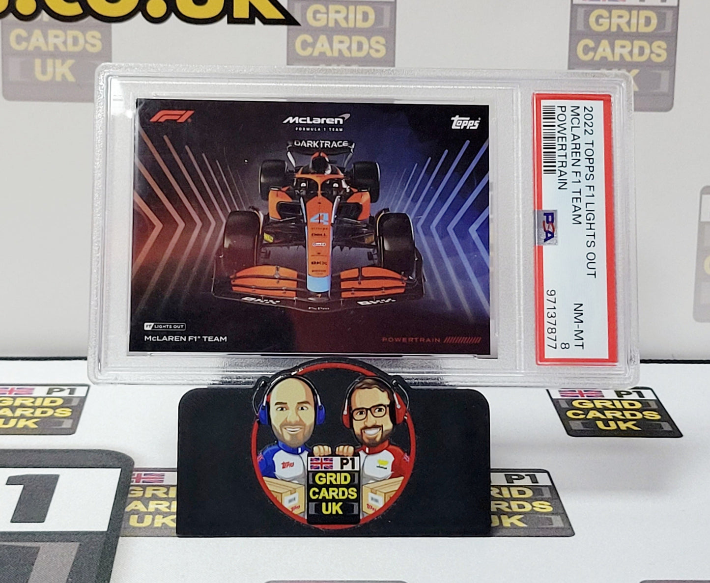 McLaren F1 Team Powertrain – PSA 8 – Topps F1 Lights Out 2022 – Graded Card Cert 97137877