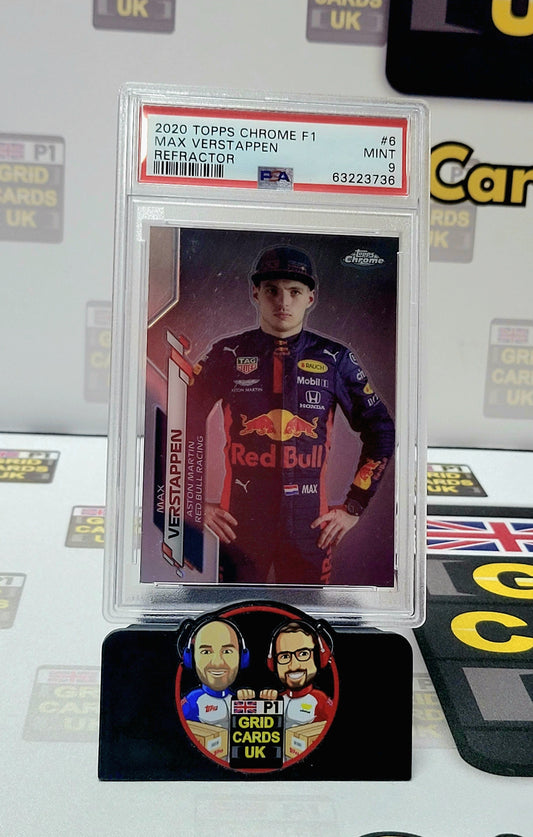 Max Verstappen Refractor – PSA 9 #6 – Topps F1 Chrome 2020 – Graded Card Cert 63223736