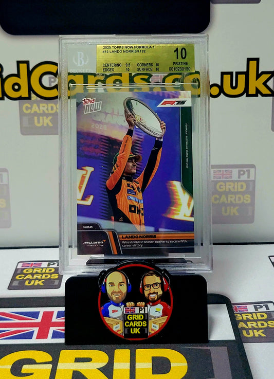 Lando Norris - Topps Now F1 2025 - BGS 10