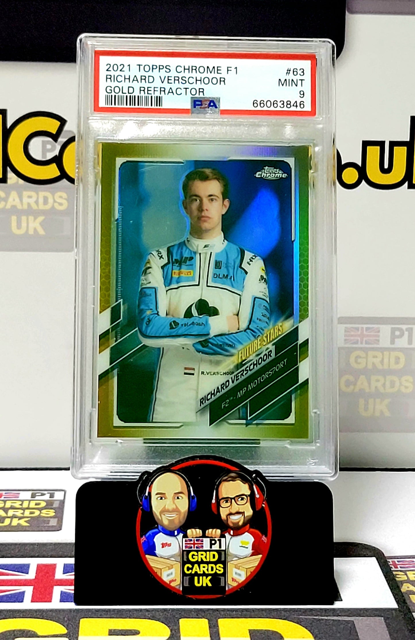 Richard Verschoor Gold 14/50 - Topps Chrome F1 2021 - PSA 9
