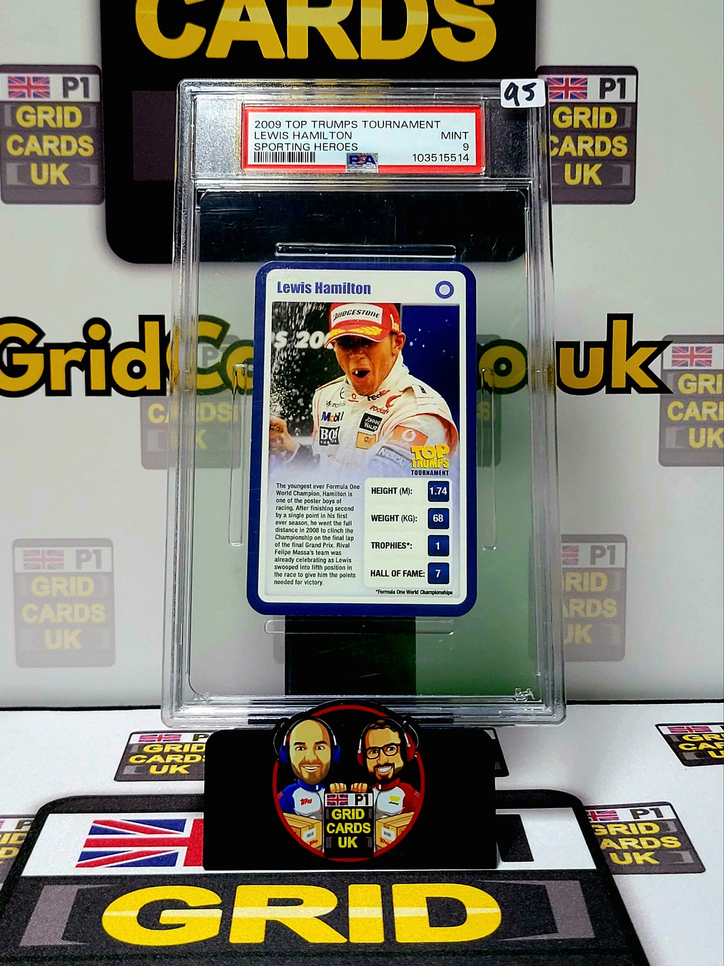 Lewis Hamilton Sporting Heroes - Top Trumps Tournament 2009 - PSA 9